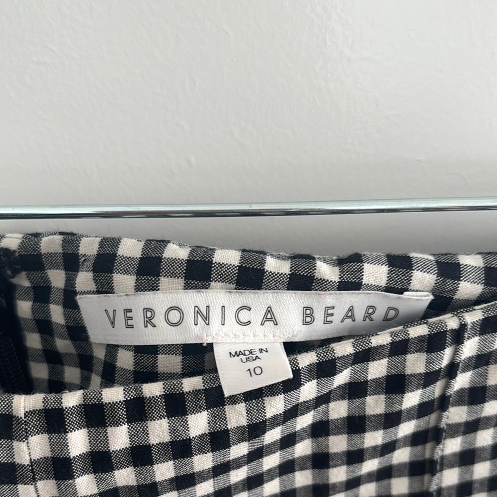 Veronica Beard Stylish Black and White Checkered Women’s Pants - Picture 3 of 4